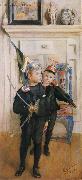 Carl Larsson Ulf and Pontus oil painting on canvas